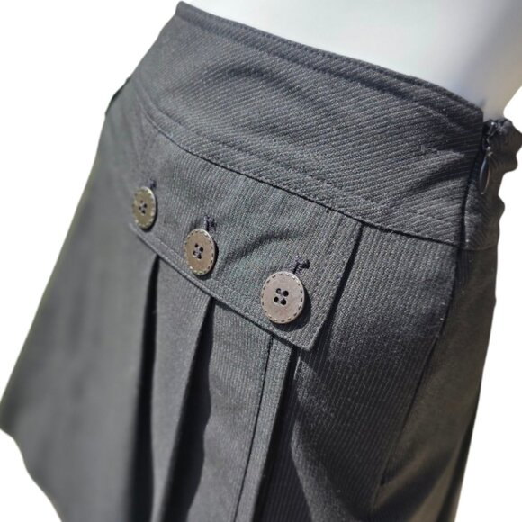 CYNTHIA STEFFEE Black Pleated Skirt sz 4 - Picture 3 of 8